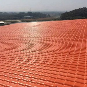ASA Synthetic Resin Roof Sheet different color residential house roof easy installation