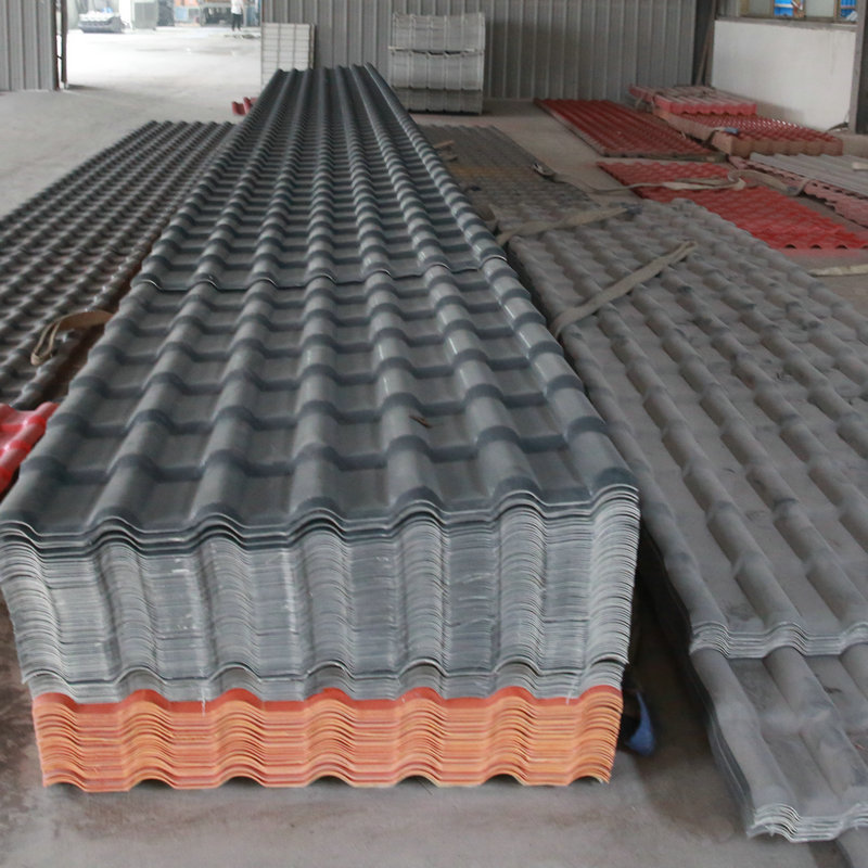 Competitive price low cost asa pvc polyester resin lightweight synthetic roof tile